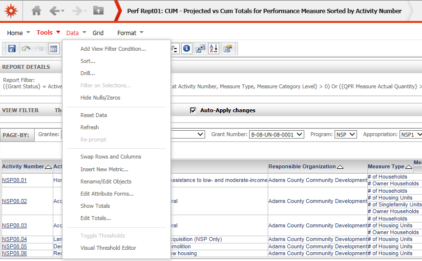 How can I modify DRGR reports in Microstrategy? - HUD Exchange